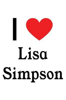 Book cover for I Love Lisa Simpson