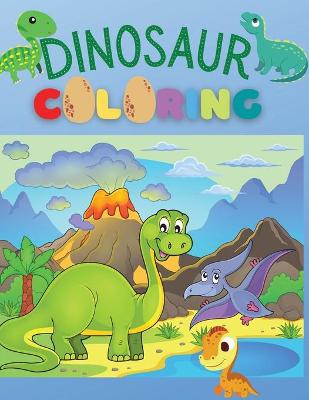 Book cover for Dinosaur Coloring Book