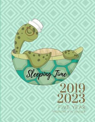 Book cover for 2019-2023 Five Year Planner Turtles Tortoise Gratitude Monthly Schedule Organizer