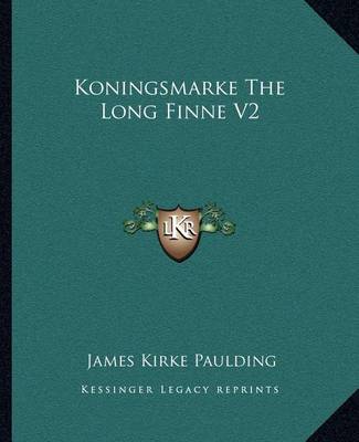 Book cover for Koningsmarke the Long Finne V2