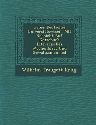 Book cover for Ueber Deutsches Universit Tswesen