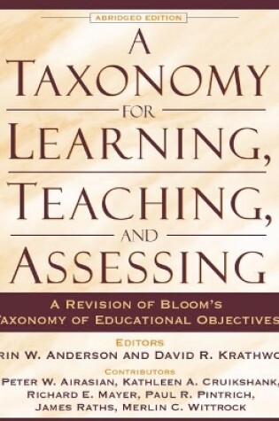 Cover of Taxonomy for Learning, Teaching, and Assessing, A