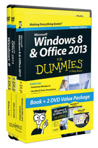 Cover of Windows 8 and Office 2013 For Dummies, Book + 2 DVD Bundle
