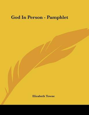 Book cover for God in Person - Pamphlet