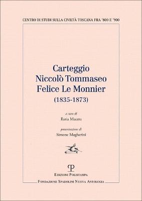 Cover of Carteggio Niccolo Tommaseo - Felice Le Monnier