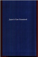 Cover of Japan's Case Examined