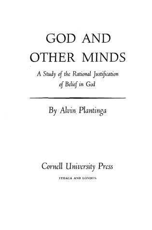 Cover of God and Other Minds