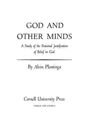 Cover of God and Other Minds