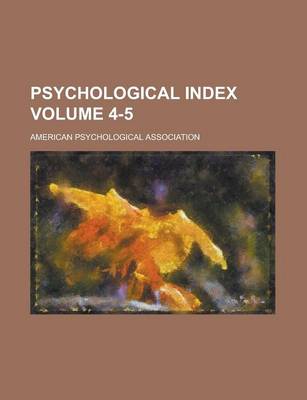 Book cover for Psychological Index Volume 4-5
