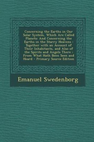 Cover of Concerning the Earths in Our Solar System, Which Are Called Planets