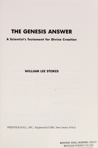 Cover of Genesis Answer