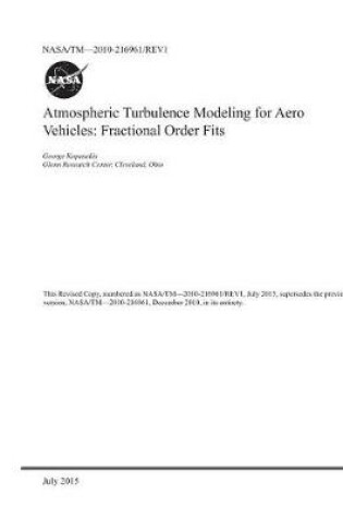 Cover of Atmospheric Turbulence Modeling for Aero Vehicles