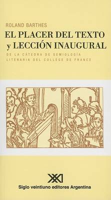 Book cover for El Placer del Texto y Leccion Inaugural