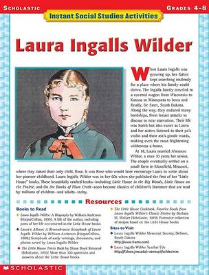 Book cover for Laura Ingalls Wilder