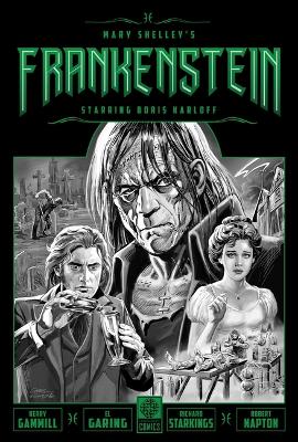 Book cover for Mary Shelley's Frankenstein Starring Boris Karloff