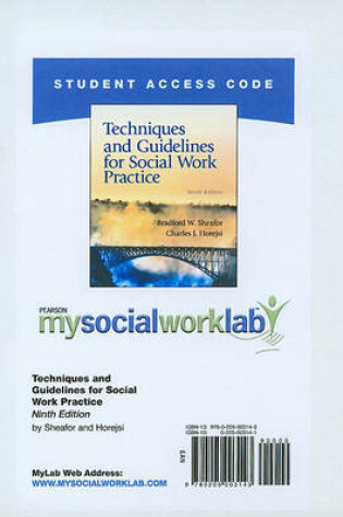 Cover of MyLab Social Work -- Standalone Access Card -- for Techniques and Guidelines for Social Work Practice