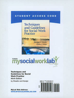 Book cover for MyLab Social Work -- Standalone Access Card -- for Techniques and Guidelines for Social Work Practice