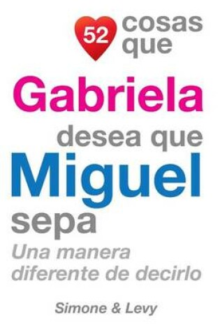 Cover of 52 Cosas Que Gabriela Desea Que Miguel Sepa