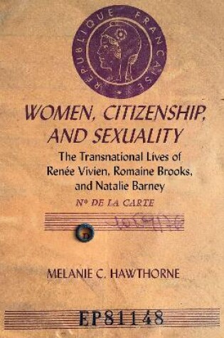 Cover of Women, Citizenship, and Sexuality