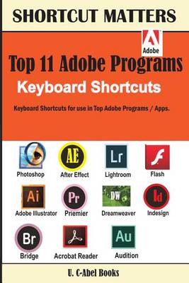 Cover of Top 11 Adobe Programs Keyboard Shortcuts.