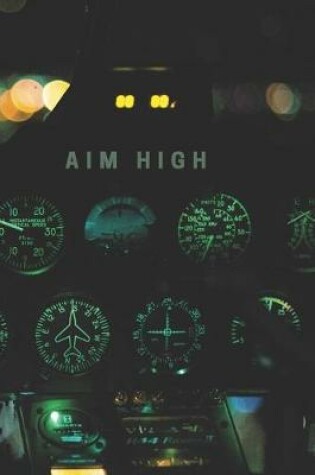 Cover of Airplane Aim High Collection Travel Lined Journal, Volume 5, College Ruled Notebook, Softcover Writing Notepad Gift, 120 Pages