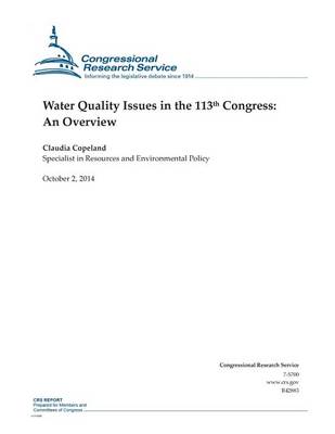 Cover of Water Quality Issues in the 113th Congress