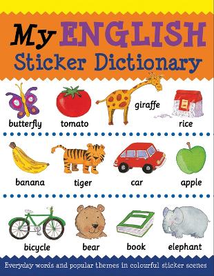 Book cover for My English Sticker Dictionary