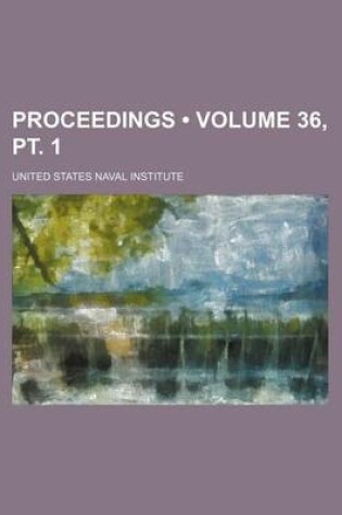 Cover of Proceedings (Volume 36, PT. 1)