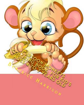 Book cover for Cartoon Monkeys Coloring Book