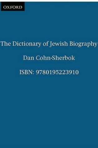 Cover of The Dictionary of Jewish Biography