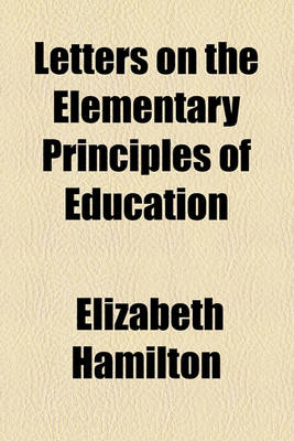 Book cover for Letters on the Elementary Principles of Education