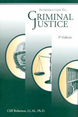 Book cover for Introduction to Criminal Justice