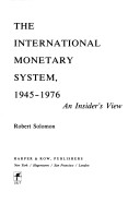 Book cover for International Monetary System, 1945-76