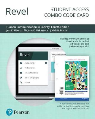 Book cover for Revel for Human Communication in Society -- Combo Access Card