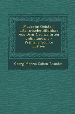 Cover of Moderne Geister