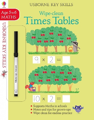 Book cover for Wipe-clean Times Tables 5-6