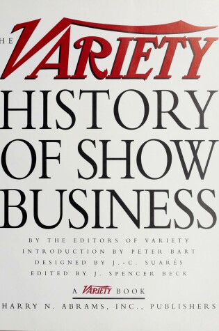 Cover of Variety History of Show Business