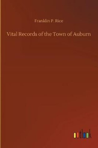 Cover of Vital Records of the Town of Auburn