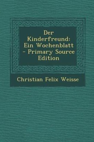 Cover of Der Kinderfreund