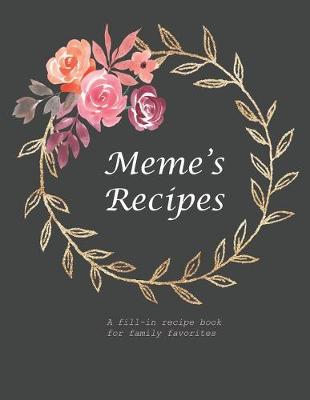 Cover of Meme's Recipe