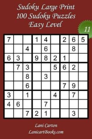 Cover of Sudoku Large Print - Easy Level - N°11