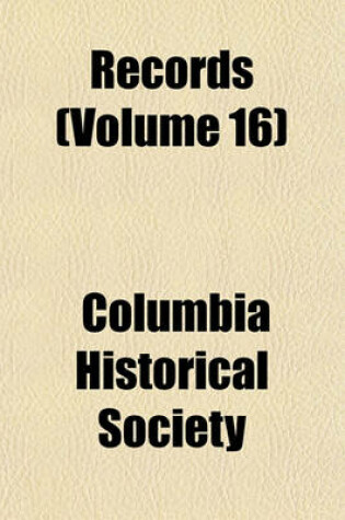 Cover of Records Volume 16