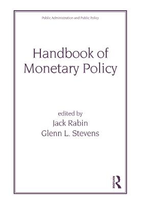 Book cover for Handbook of Monetary Policy