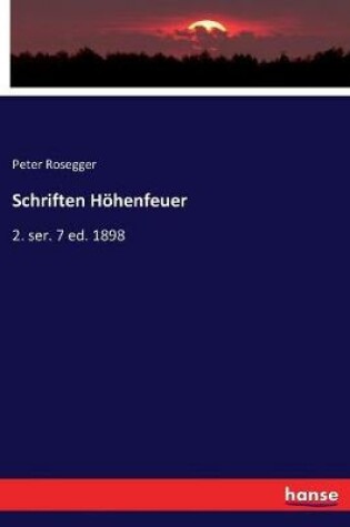 Cover of Schriften Hoehenfeuer