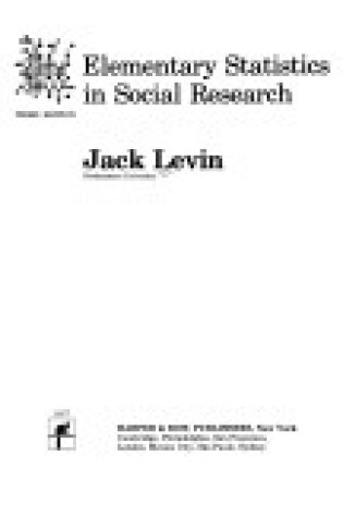 Cover of Elem Stats in Social Res 3e 82