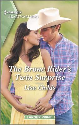 Cover of The Bronc Rider's Twin Surprise