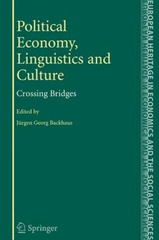 Cover of Political Economy, Linguistics and Culture