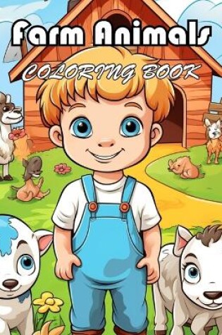 Cover of Farm Animals Coloring Book for Kids