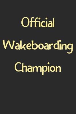 Book cover for Official Wakeboarding Champion