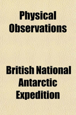 Cover of Physical Observations